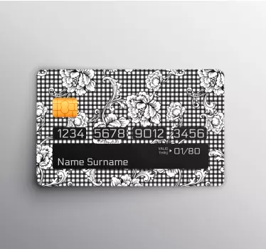 Credit card sticker botanical inspiration crafting - TenStickers