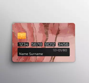Credit card sticker elegant design - TenStickers