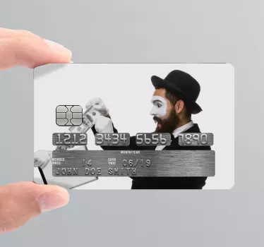Credit card sticker funny money performer - TenStickers