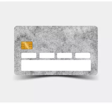 Credit card sticker textured card design - TenStickers