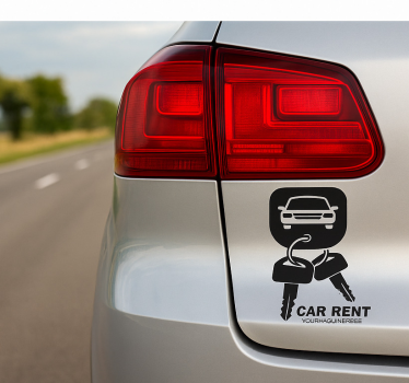 Custom sticker car rental logo - TenStickers