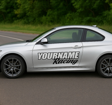 Custom sticker your name racing - TenStickers