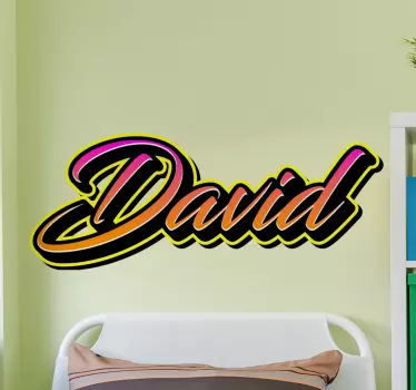 Customized Name Art quote wall sticker - TenStickers