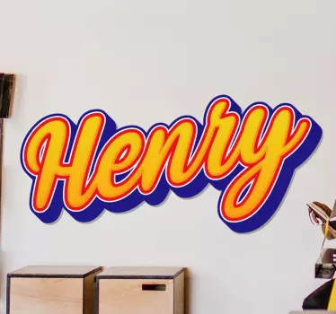 Customized Name Artwork quote wall sticker - TenStickers