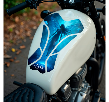 Dancing Witch motorbike sticker - TenStickers