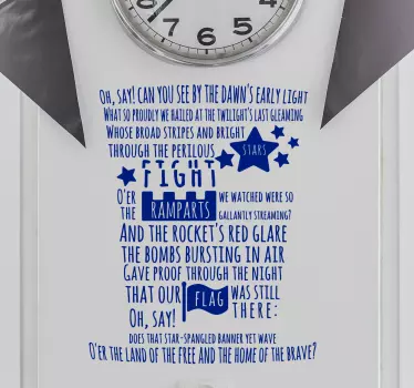 DAWN'S EARLY LIGHT quote wall sticker - TenStickers