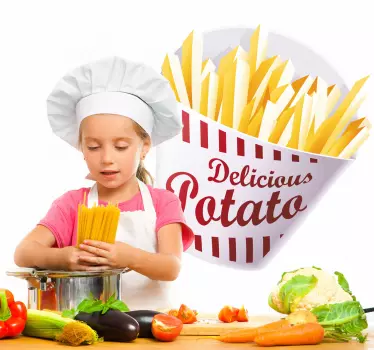 Delicious Fries - TenStickers