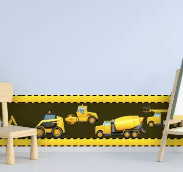 Digger border border sticker - TenStickers