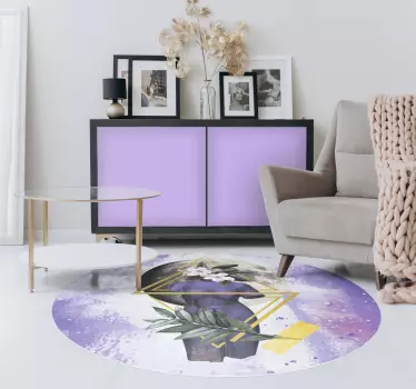 Digital lavender colour plain furniture sticker - TenStickers