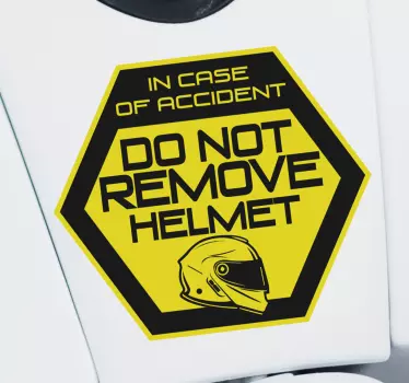 Do not remove Motorbike sticker - TenStickers