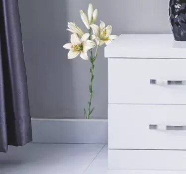 Elegant Lily Arrangement wall sticker - TenStickers