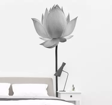 Elegant Lotus Blossom wall sticker - TenStickers