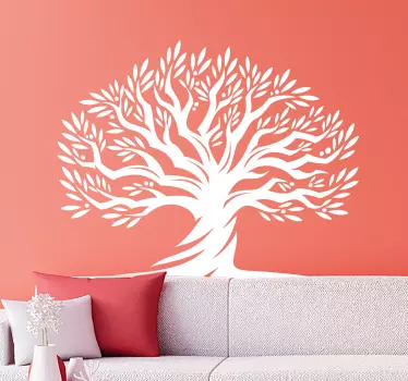 Elegant silhouette tree wall sticker - TenStickers