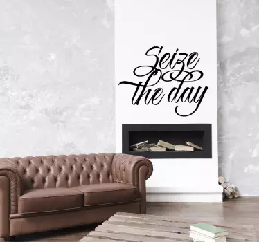 Embrace the moment quote wall sticker - TenStickers