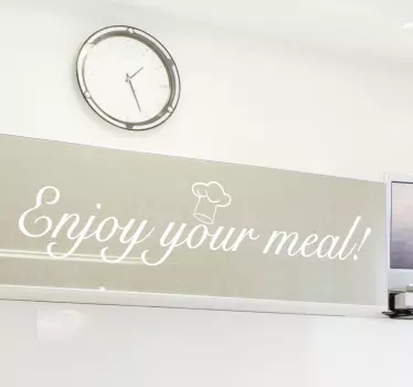 Enjoy Your Meal Wall Sticker - TenStickers