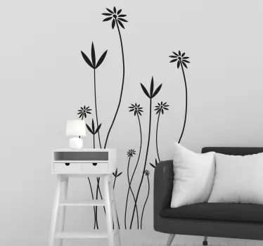 Enlarged Decorative Plants Sticker - TenStickers