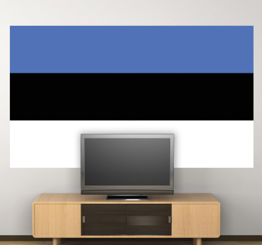 Flag sticker estonia national emblem - TenStickers