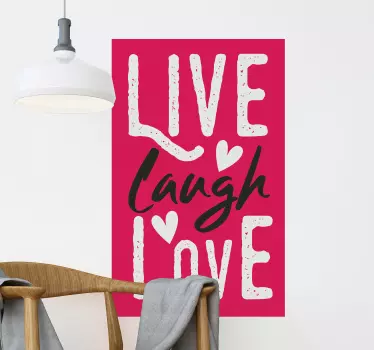 Exist Rejoice Cherish quote wall sticker - TenStickers