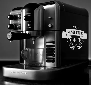 Family Coffee appliance stickers - TenStickers