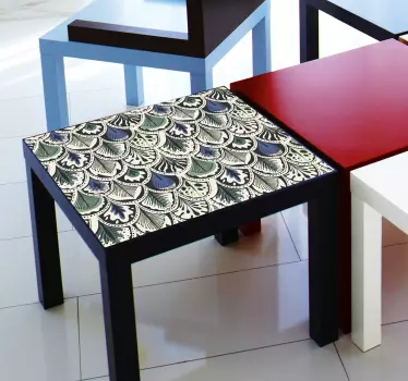 Feather cabinet furniture stickers - TenStickers