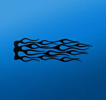 Flame design car and motorbike sticker - TenStickers