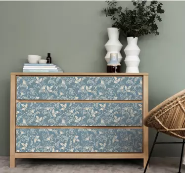 Floral Motif Pattern nature wall sticker - TenStickers