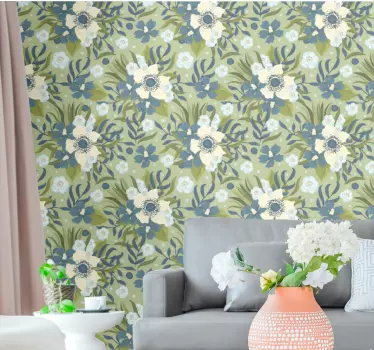 Flower wall sticker floral nature design - TenStickers