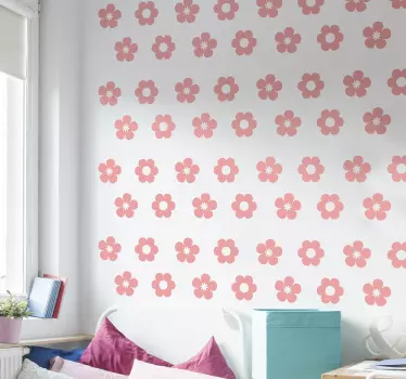 Flower pack flower wall decal - TenStickers