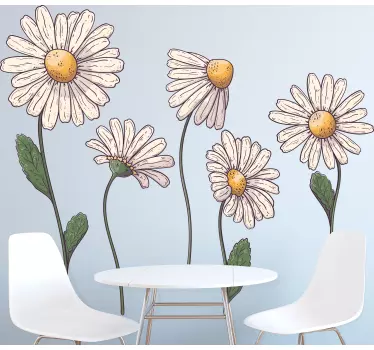 Flower wall sticker charming blossom arrangement - TenStickers