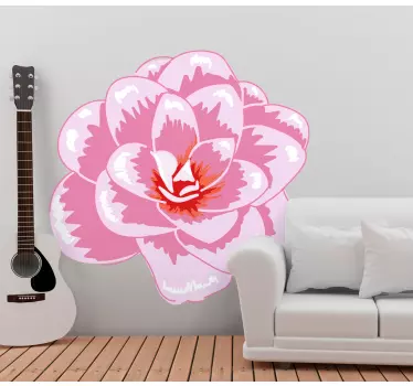 Flower wall sticker pink blossom flower - TenStickers