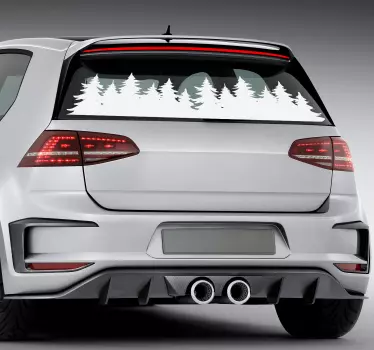 Forest Trees Car Window Decal - TenStickers