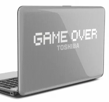 Game Over Laptop Sticker - TenStickers