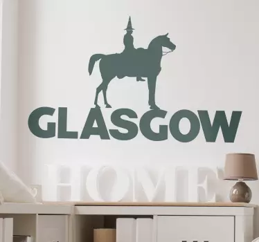 Glasgow Duke of Wellington living room wall sticker - TenStickers