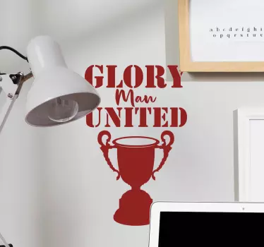 "Glory Man United" Wall Decor - TenStickers