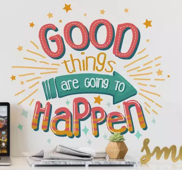 Good Things Home Wall Sticker - TenStickers