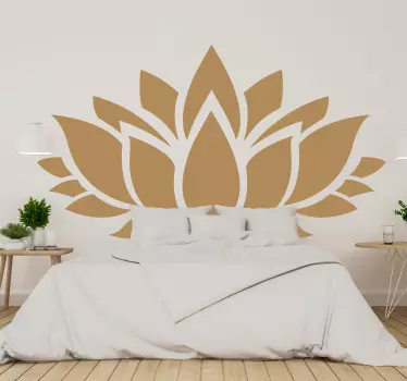 Graceful Lotus Blossom nature wall sticker - TenStickers