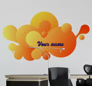 Graffiti sticker colorful bubble design - TenStickers
