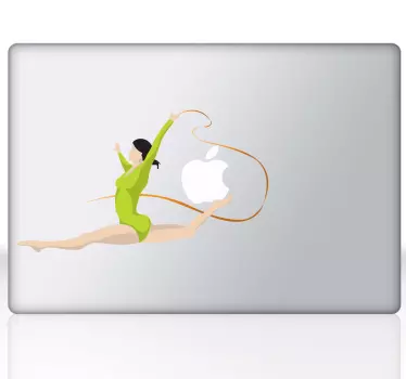 Gymnast Laptop Sticker - TenStickers