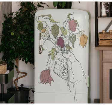 Handheld Blossoms flower wall sticker - TenStickers