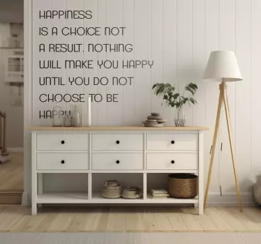 Happiness is a choice sticker - TenStickers