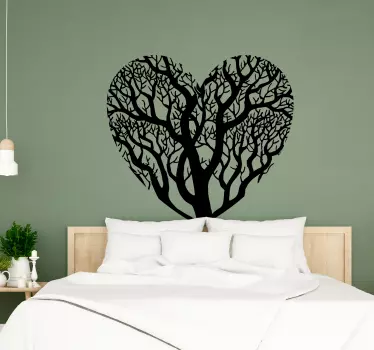 Heart Tree Wall Sticker - TenStickers