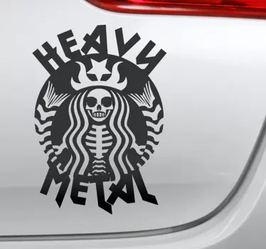 Heavy Metal Car music sticker - TenStickers