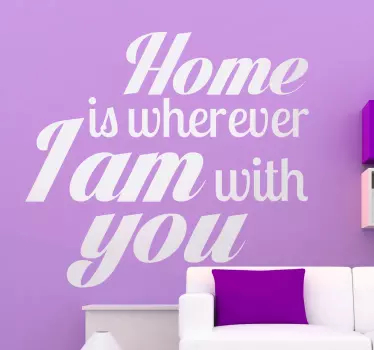 Home Quote Text Sticker - TenStickers