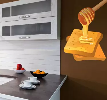 Honey Toast Decal - TenStickers