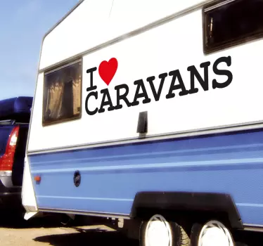 I Love Caravans - TenStickers