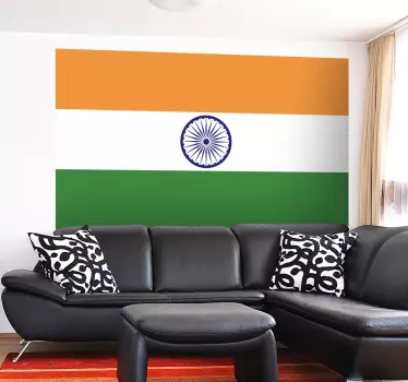India Flag Sticker - TenStickers