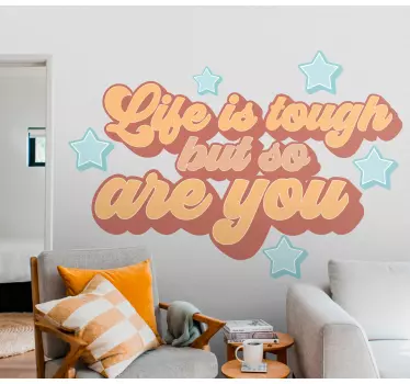 Inspiring affirmation quote quote wall sticker - TenStickers