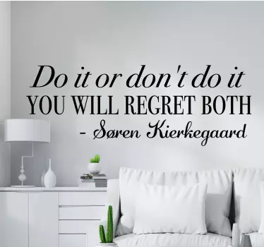 Inspiring Life Choice text sticker - TenStickers