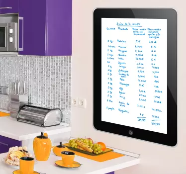 iPad Whiteboard Sticker - TenStickers