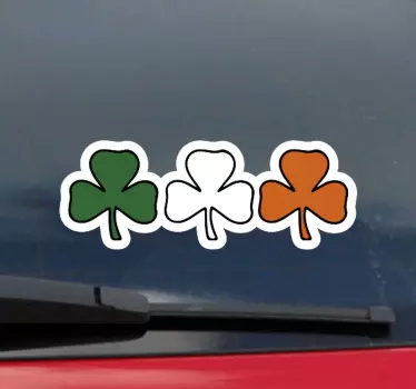Irishshamrocks flag decal - TenStickers